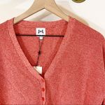 John + Jenn - Red Half Button Sweater Photo 1