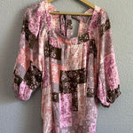 Andree by Unit Andree Floral Balloon Sleeve Blouse Size 2X‎ NWT Photo 0