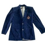 American Vintage Vintage Size 8 Blue Corduroy Preppy Blazer Jacket Photo 1