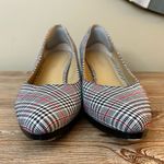 Talbots LACEY PLATFORM WEDGE - HEEL RED, BLACK & WHITE PLAID Photo 2