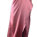 Pretty Little Thing Rose Satin Twist Detail Midi Dress size 2 Photo 5