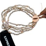 EXPRESS  Multi-Strand Beaded Bracelet - Gold and Brown Photo 1