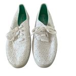 Keds  women’s champion eyelet daisy white canvas lace up sneakers shoes white 10 Photo 2