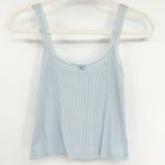 SKIMS Womens Coquette Soft Lounge Ribbed Lace Trim Cami Celeste Tank Size S Photo 3