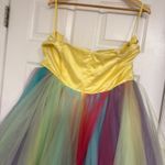 Strapless Multi Color Tulle Formal Dress Size undefined Photo 4