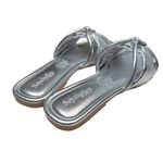 Seychelles  Shades of Cool Silver Women’s Flat Leather Sandals Size 7.5 NIB Photo 4