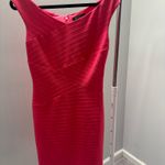 Guess Pink Off-the-Shoulder Bodycon Bandage Dress Photo 2