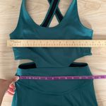 Free People Movement XS Back it Up Jumpsuit Dark Green Teal Photo 10