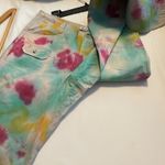 Columbia  Sportswear Size 8 Womens Tie Dye Tye Pants Slacks Straight Khaki Photo 7