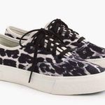 Seavees  for J.crew • legend sneaker in leopard velvet J9125 Photo 1