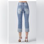 Risen  DISTRESSED CAPRI WITH CUFF JEANS Photo 2