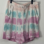 Simply Southern  CANDY TIE DYE WAFFLE LOUNGE SHORTS Size‎ XXL Photo 0