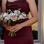 Maroon Bridesmaids Dress Red Size 4 Photo 2