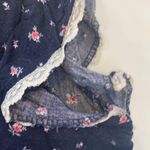 Vintage Floral Dress Asymmetrical Tiered Hem EUC Sz M Cottage Core Grannycore Size M Photo 11