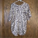 CAbi  Medium Silk V Neck Drop Shoulder Short Sleeve Blouse #569 CPT5‎ Photo 2