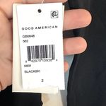 Good American NWT  Black Stretch Jersey Crewneck Bodysuit - Size 2 (Medium) Photo 3