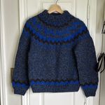 FRON enterprises Icelandic wool fair isle sweater Blue Photo 0