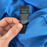 EXPRESS Sleeveless Pleated Mini Dress sz Medium Geometric Pink Blue Flowy Swing Photo 10