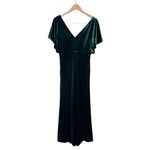 Revelry Gwen Velvet Short Sleeve Midi Maxi Long Dress Formal Emerald Green 14 Photo 3
