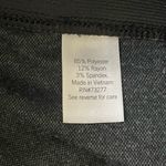 Nine West Skinny Legging Size Large Charcoal Black Gray Elastic Waist Pleated Photo 7