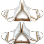 Sundance  Jacinda Shoes Metallic Silver Ankle Wrap Heels Women’s Size 36 | US 6 Photo 11