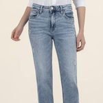 Kut From The Kloth Jeans Women's 4 Blue Rachael Fab Ab Mom High Rise Distressed Photo 0