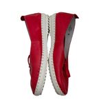 Bos. & Co. "Osaka" Soft Red Leather Slip On Ballet Flats with Bow Detail Size 7 Photo 4