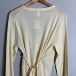 J.Crew Wrap Cardigan Sweater Women's Large Butter Yellow Preppy Minimalist NWT Photo 10