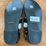 Sandro New in Box NOIR Susie Leather Studded Scalloped Straps Flat Sandals Size 37 Photo 7