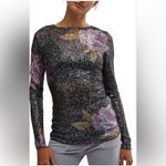 Free People INTIMATELY PRINTED GOLD RUSH LONG SLEEVE IN BLACK COMBO Photo 3