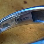 White Buffalo Blue Turquoise Sterling Silver Forest Ring Size 6 Photo 5