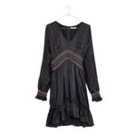 Ulla Johnson - NWT Silk Odette Midnight Smocked Long Sleeve Mini Dress Sz 2 Photo 1