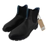 OluKai Hehi Waterproof Leather Chelsea Boots Black Blue Women 10 Slip On NWOB Photo 0