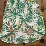 Woman’s Club Z Collection Leaf Print Coverup Size Large Green Photo 4