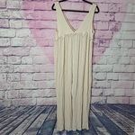 ASOS  CREPE CRINKLE PLEATED STYLE BUTTON FRONT RUFFLE WIDE LEG TANK JUMPSUIT 6 Photo 3