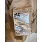 H&M  Oversized Shirt Dress Button Down‎ Long Sleeve Pocket Casual Beige M Photo 3