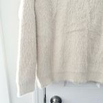 Mersea Iced Latte Cream Chalet Mockneck Fuzzy Knit Kangaroo Pocket Sweater S/M Size undefined Photo 12