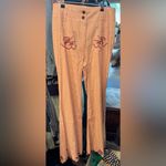 Anthropologie NWT Maeve The Junie High-Rise Flare Pants: Embroidered Edition 30 Photo 6
