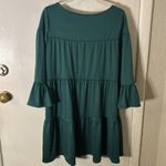 Agnes & Dora Holiday Babydoll Dress Emerald XS Flounce Sleeves Boho Festival Photo 7