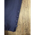 Chico's Elastic Waist Pull On Dress Pants Size 3 Tall Long - XL 16/18 Navy Blue Photo 1