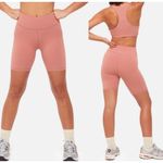 Mate the Label NWT Chocolate Brown Organic Stretch Biker Short - Size 2X Photo 4