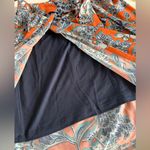 CAbi Orange Blue Maxi Wrap Skirt Photo 5
