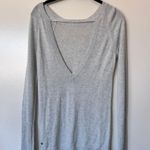 Lululemon Unity Drop Back Cashmere Sweater in Heathered Silver Ice Size 4 Photo 3