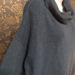 Free People  Cozy Teal Turtleneck Slouchy Sweater Photo 2