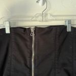 joe's jeans Joe’s Jeans Y2k Black Strapless Mini Dress Size M Cotton Blend Zip‎ Back Tube Photo 4