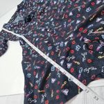 Maje  Lipstick Hearts Lips Novelty Prints Knot Midriff Romper Photo 4