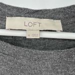 Loft  rayon M gray midi dress sleeveless ruffle office casual travel vacation Photo 4