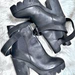 Ash 🩷HP🩷 | Lug Tank Cleated Sole Boots Leather Chelsea Buckle Combat | 9, 40 Photo 3