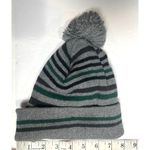 Gray Striped Knit Pom Photo 5