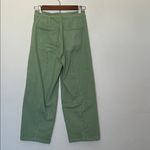 Madewell  The Curvy Emmett Wide-Leg Crop Pant Welt Pocket Edition Green 26P Photo 2